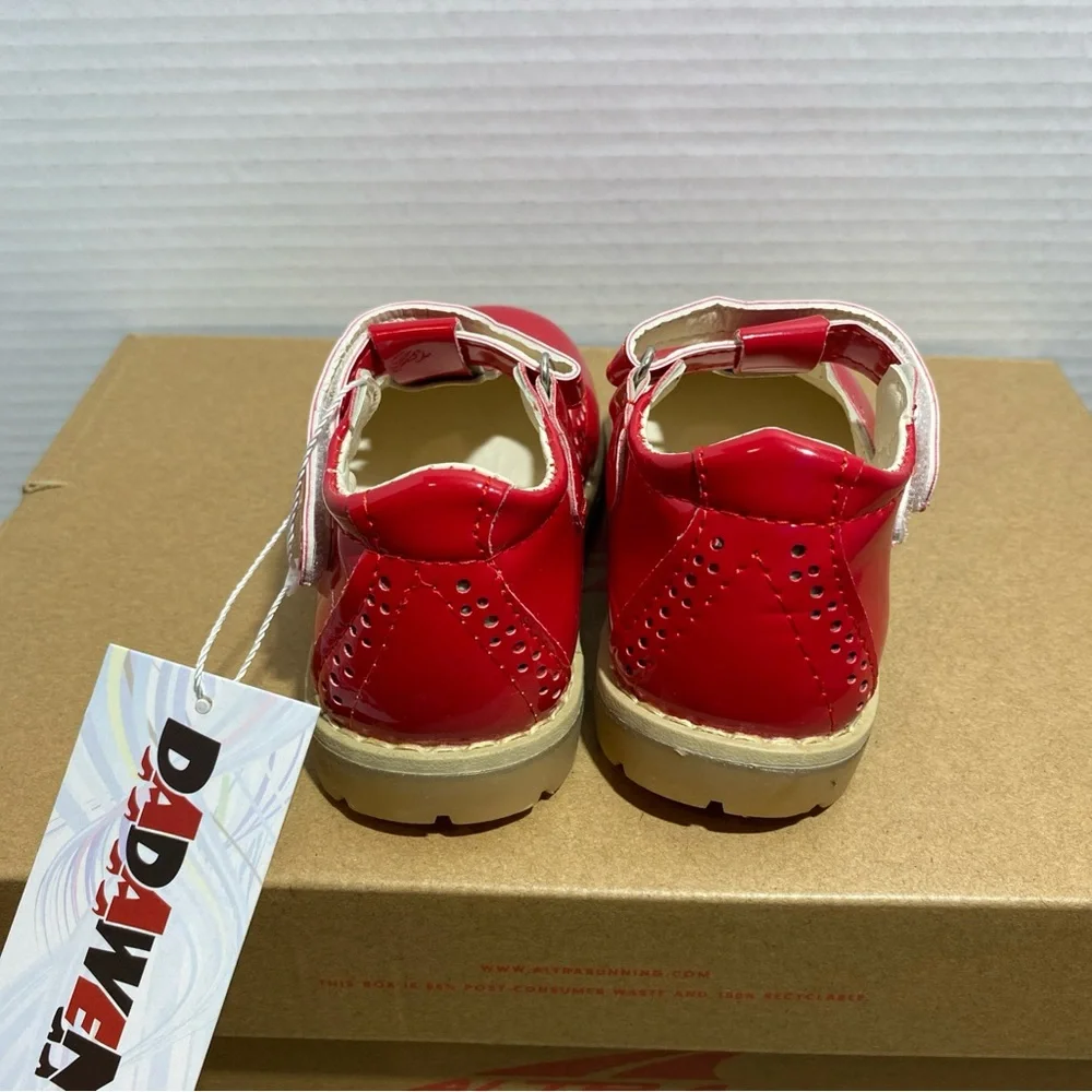 MG red baby girl shoes red size  USA 6 - Picture 4 of 7